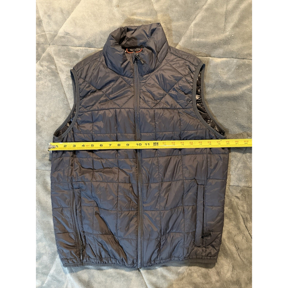 HAWKE & CO Puffer Vest Performance BLACK Dynamic Sport Fiber Down Mens Small - Picture 3 of 8